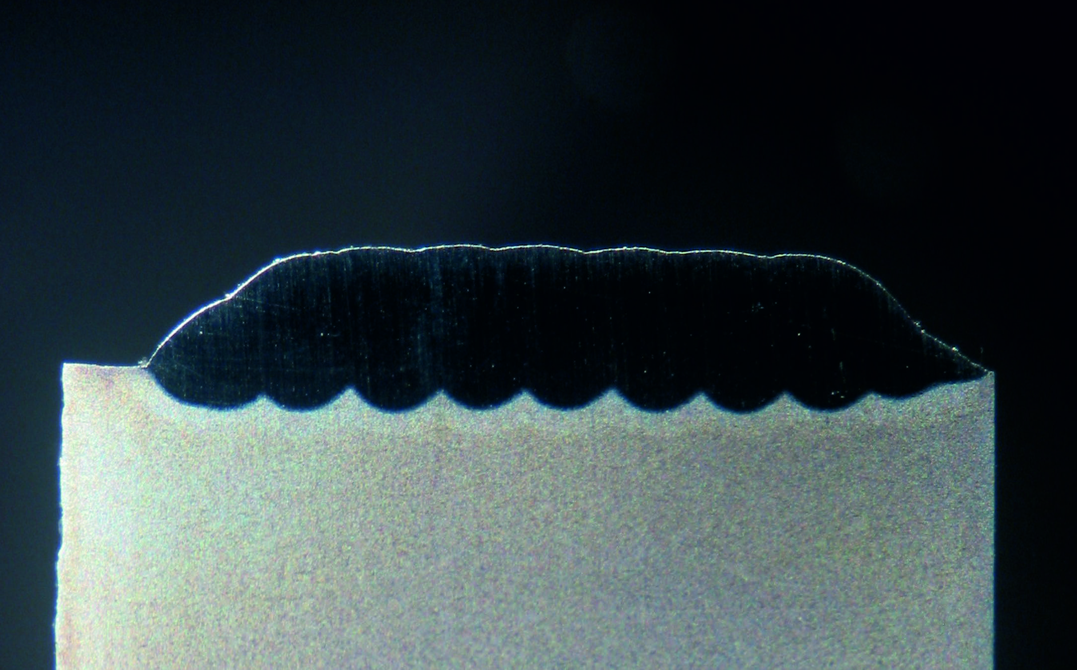 Querschliff Laserauftragschweißung